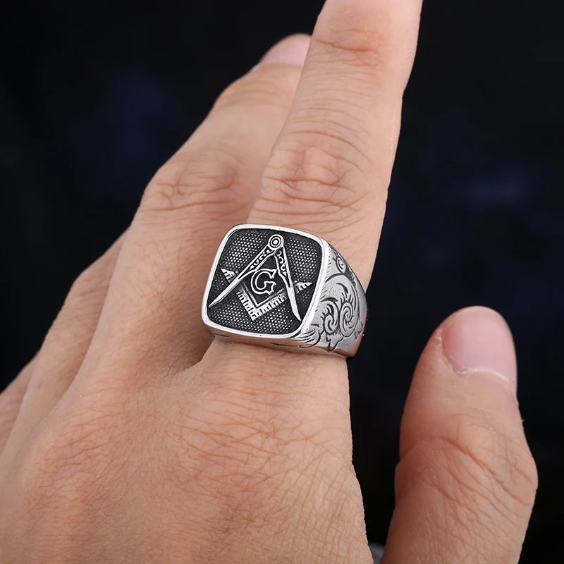 ANILLO MASON PLATEADO