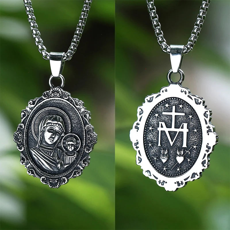 COLLAR VIRGEN MARIA (REVERSIBLE)