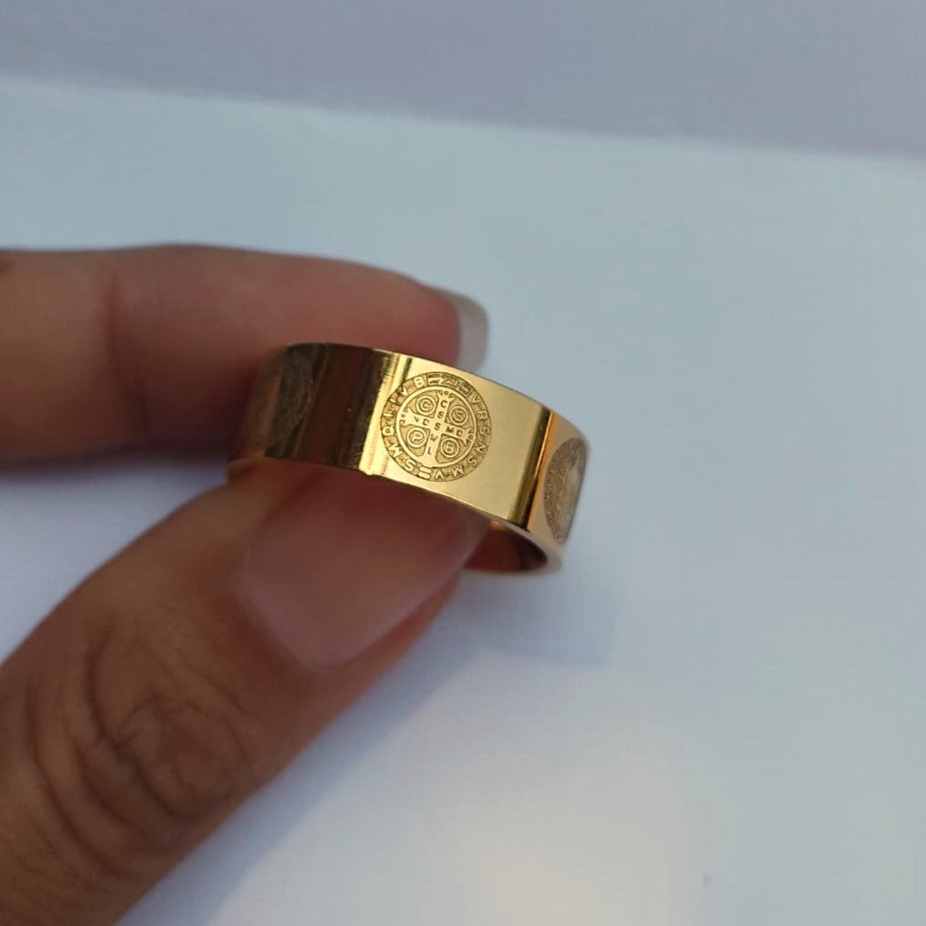 ANILLO SAN BENITO DORADO