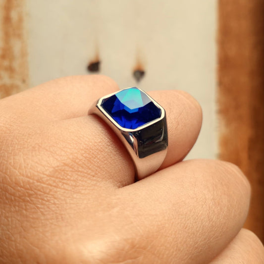 ANILLO PIEDRA AZUL