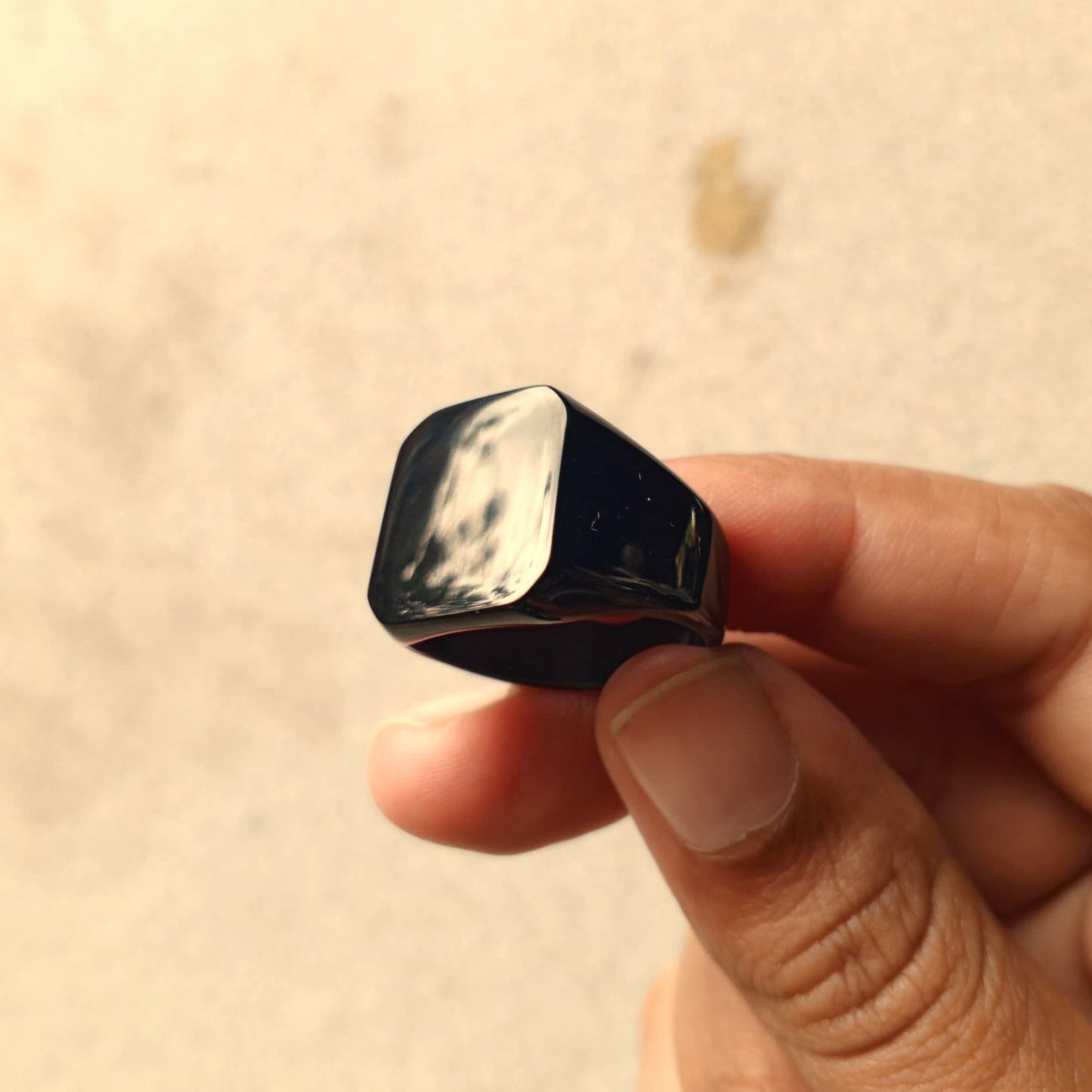 ANILLO NEGRO MACIZO