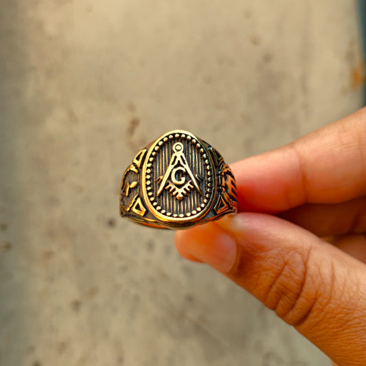 ANILLO MASON DORADO