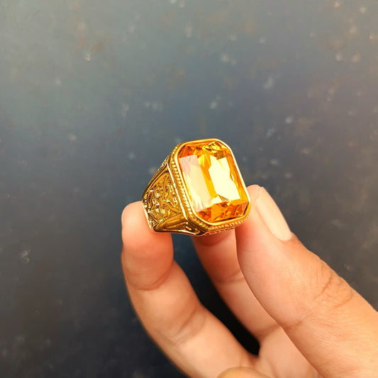 ANILLO PIEDRA AMARILLA