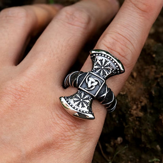 ANILLO HACHA VIKINGA