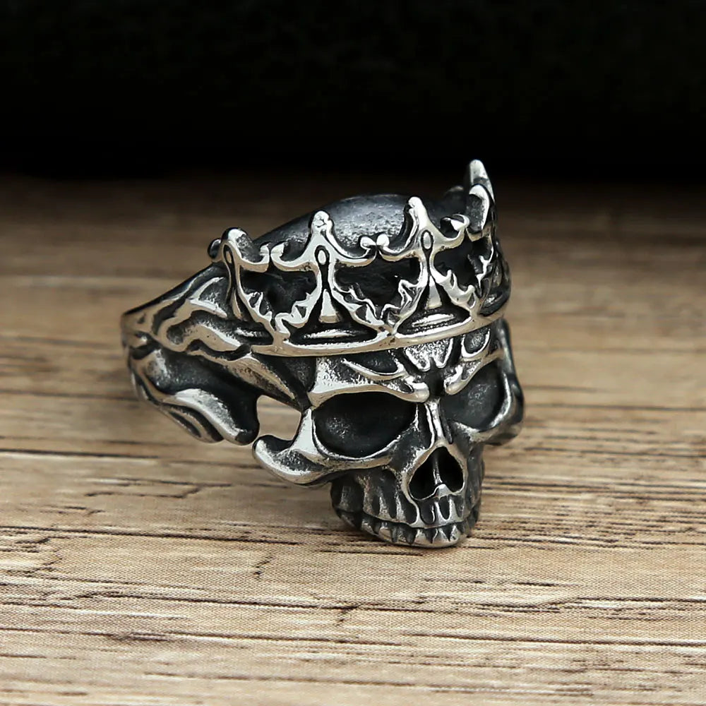 ANILLO CALAVERA CORONA