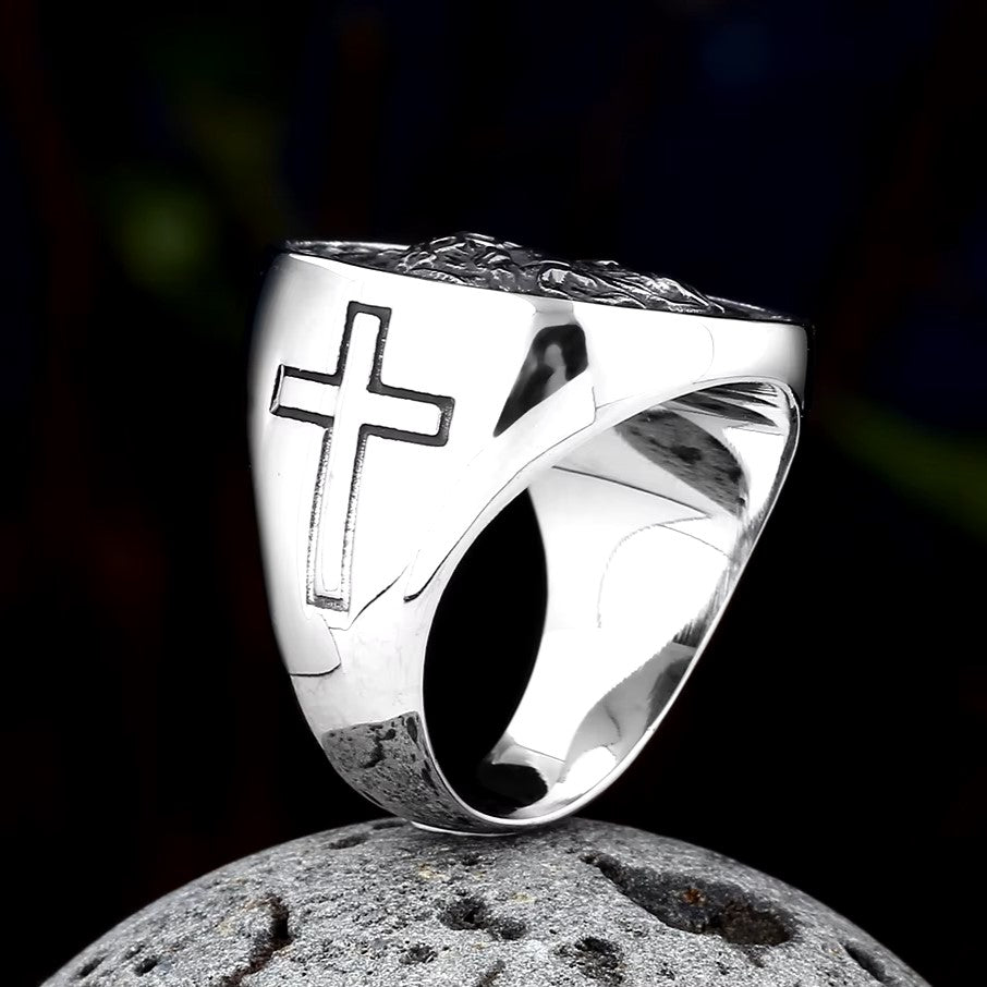 ANILLO JESUS CON CRUZ