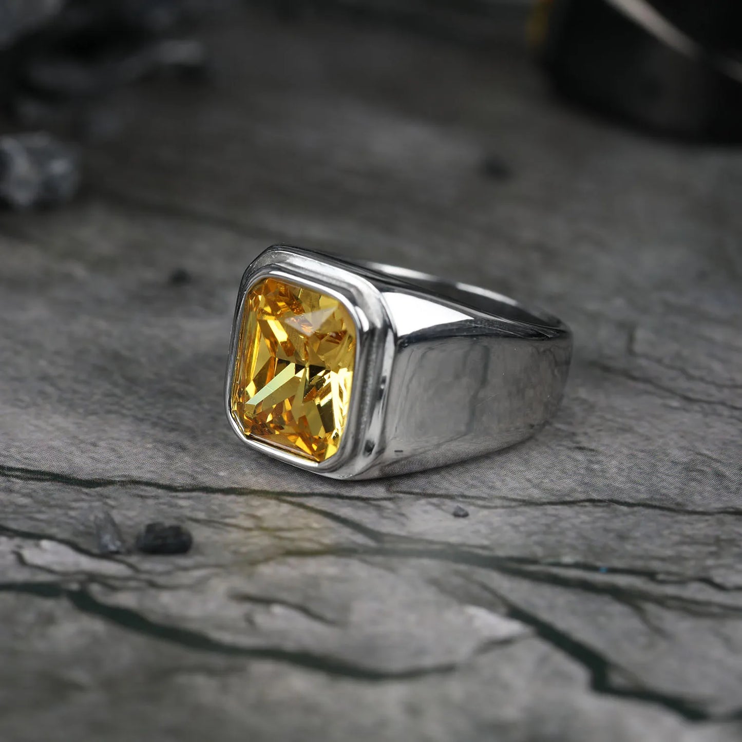 ANILLO GEMA RECTANGULAR