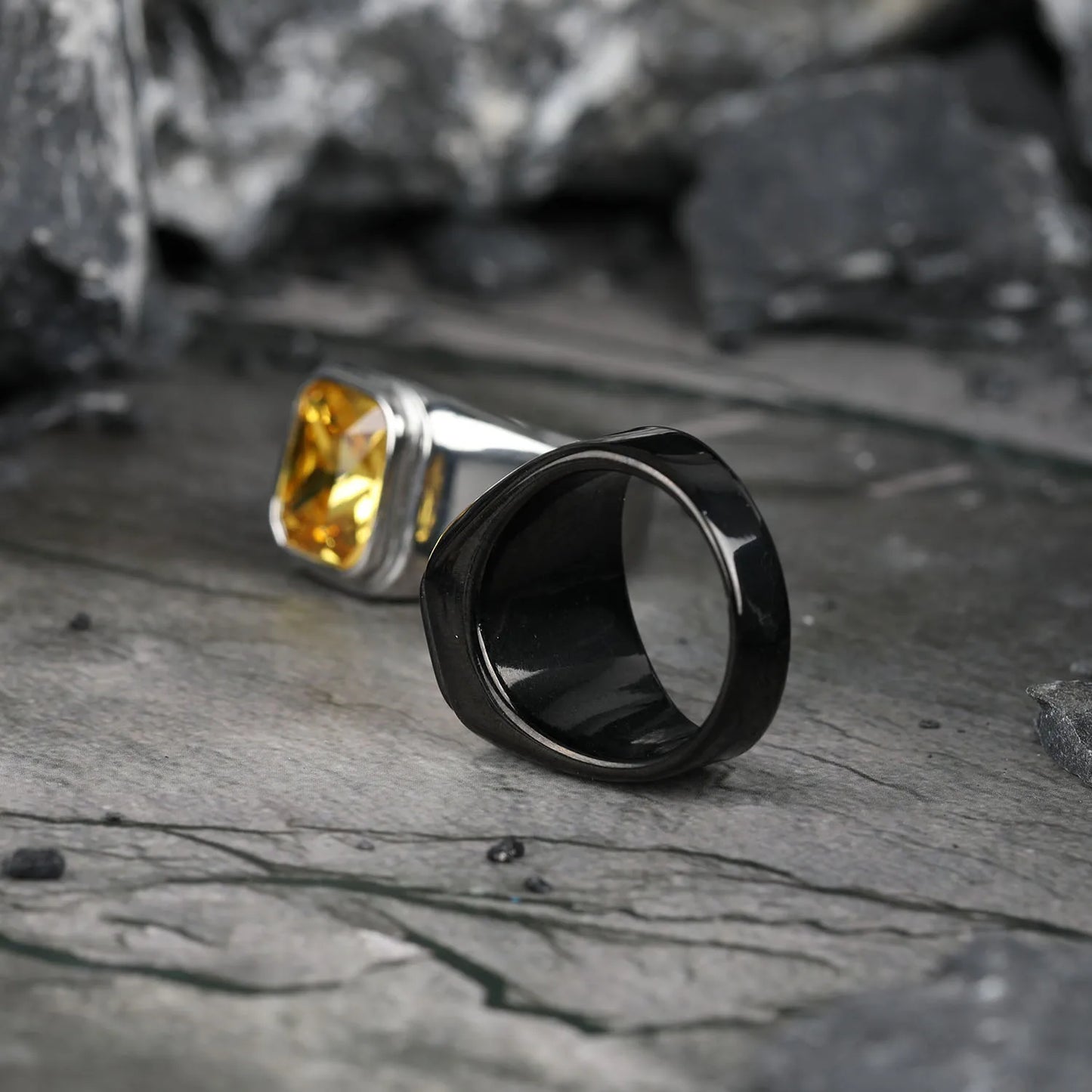 ANILLO GEMA RECTANGULAR