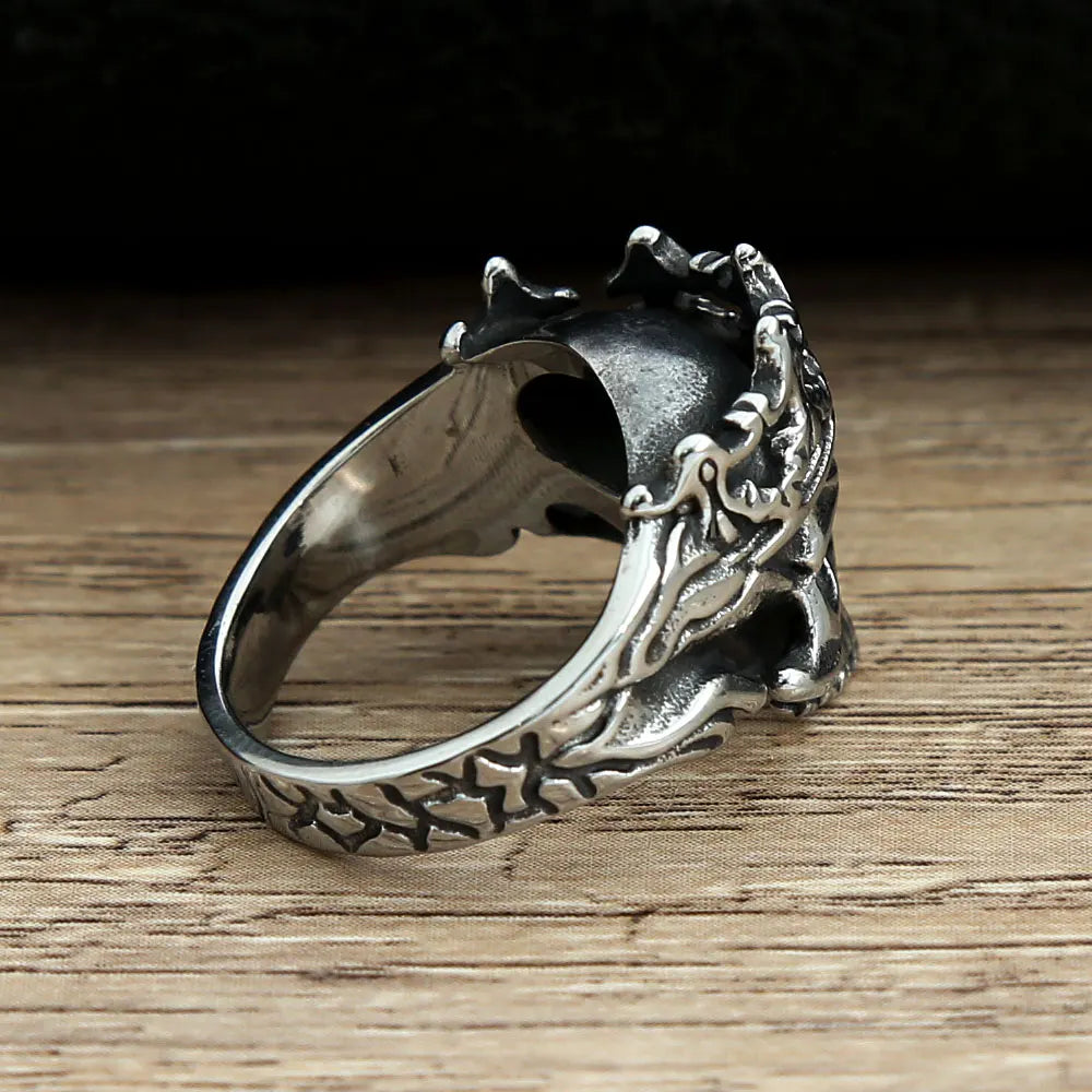 ANILLO CALAVERA CORONA